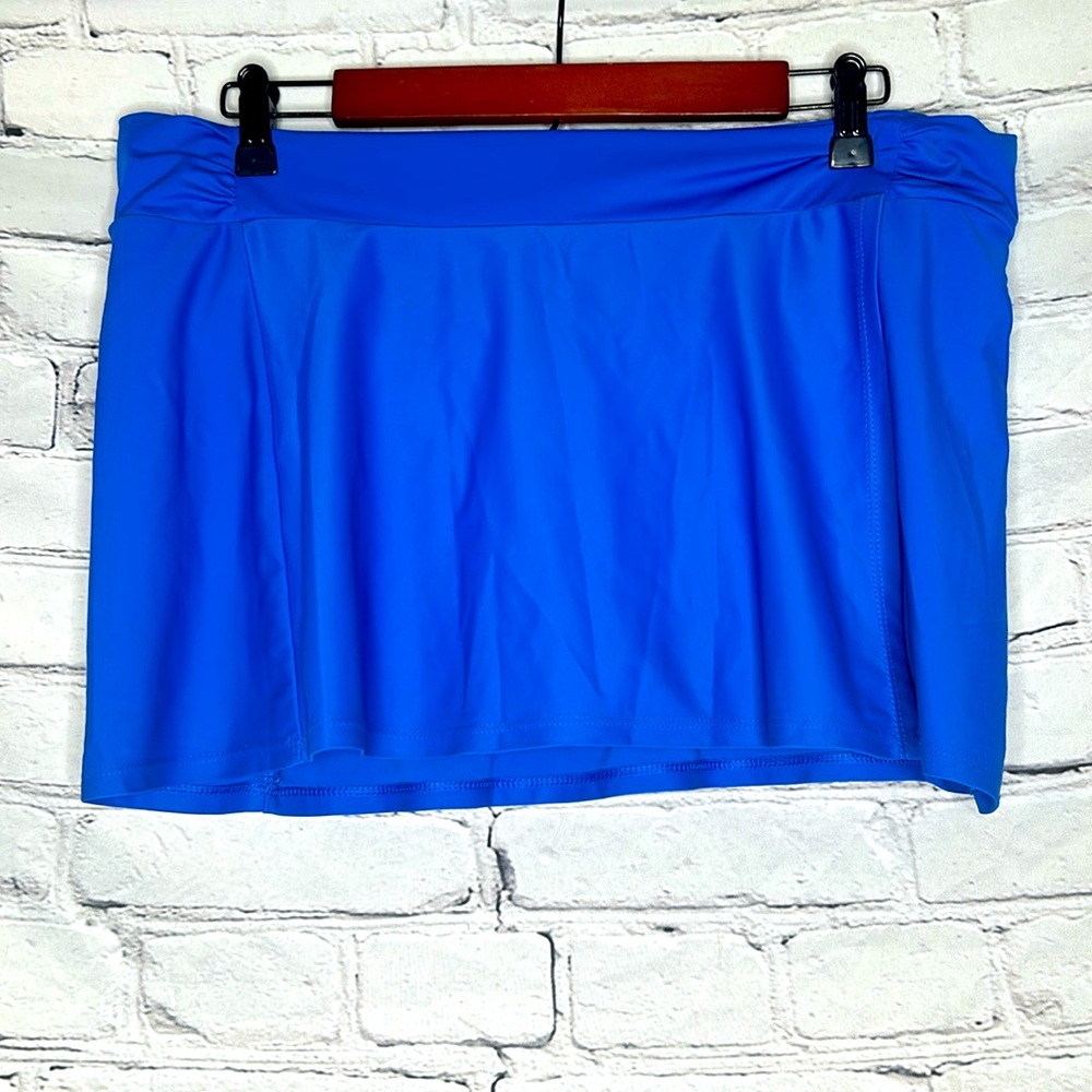 Cabana Life Royal Blue Bikini Swim Skirt Size X-Large